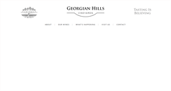 Desktop Screenshot of georgianhillsvineyards.ca