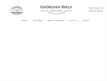 Tablet Screenshot of georgianhillsvineyards.ca